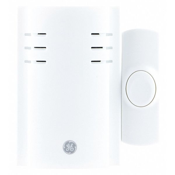 Ge Door Chime, Wireless, 8 Melody, 1 Button 19299 Zoro