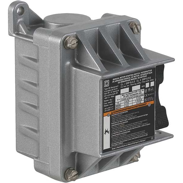 Square D Manual Motor Switch, NEMA, 600VAC, 3P, M0 2510KR2H Zoro