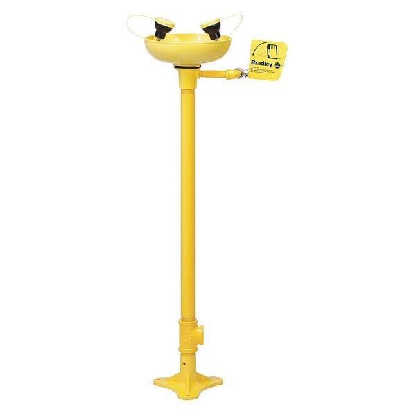 Bradley Pedestal Mounted Eyewash Station Plastic S19210FW Zoro