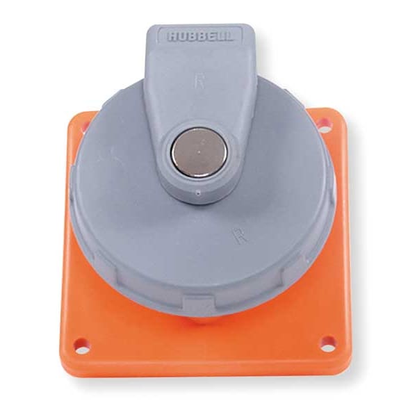 Hubbell IEC Pin and Sleeve Receptacle, 60A, 250V HBL460R12W Zoro