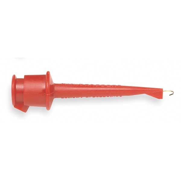 Pomona Electronics Test Clip, 300VDC, 5A, Red, PK10 3925-2-G/10P