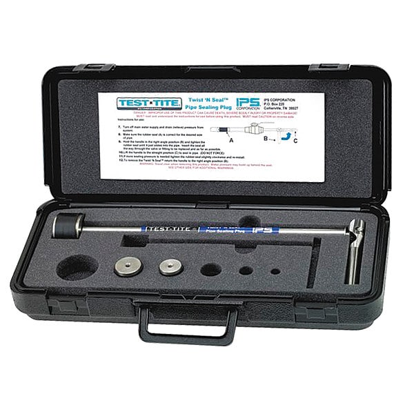 TestTite Twist 'N Seal Pipe Sealing Plug Kit 11/4" to 2" 83790 Zoro