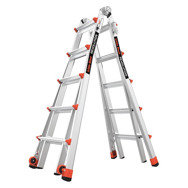 Little Giant Ladders Multipurpose Ladder, 90 Degrees  , Extension, Scaffold, Staircase, Stepladder Configuration, 19 ft 12022