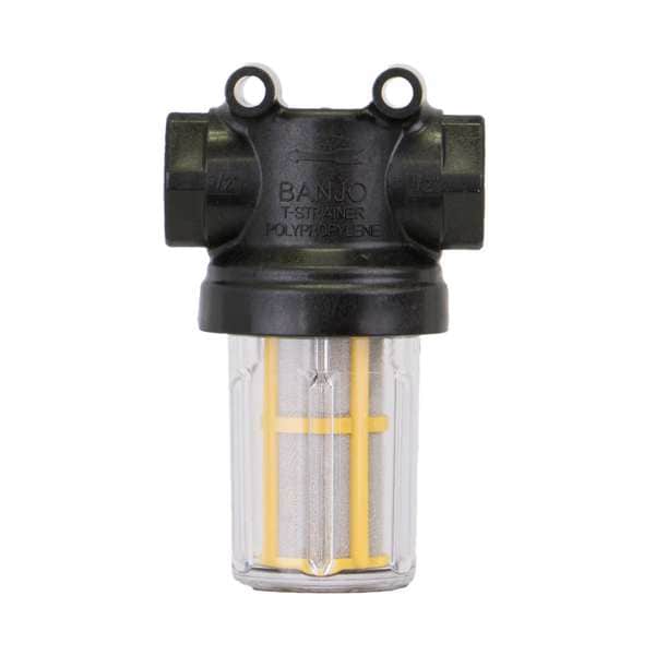 Banjo TLine Strainer, 1/2", 177 Microns, Poly LSTM05080C Zoro