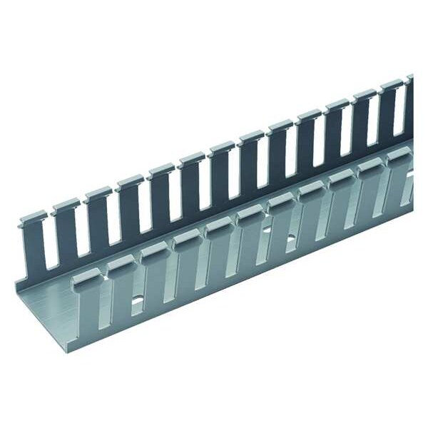Panduit G1X1.5LG6 35.27 Wire Duct, Wide Slot, Gray, 1.26 W x 1.5 D