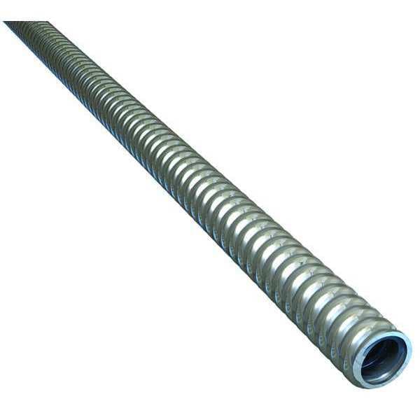 Zoro Select Flexible Steel Conduit, 25 ft. L, Bend Radius: 4 in 5503-22-00