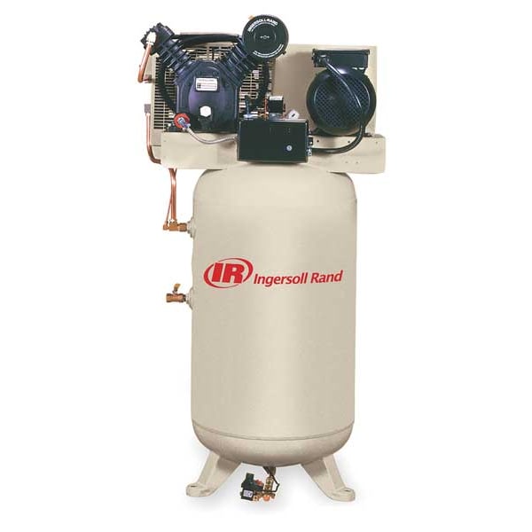 INGERSOLL RAND Electric Air Compressor,2 Stage,24 cfm (2475N7.5P230/3
