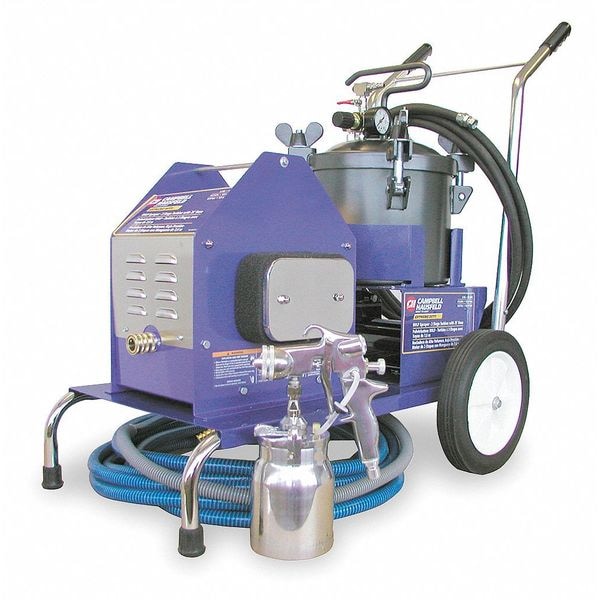 Campbell Hausfeld HVLP Paint Sprayer, 4 Stage, 1 qt/2.5 gal. HV2105 Zoro