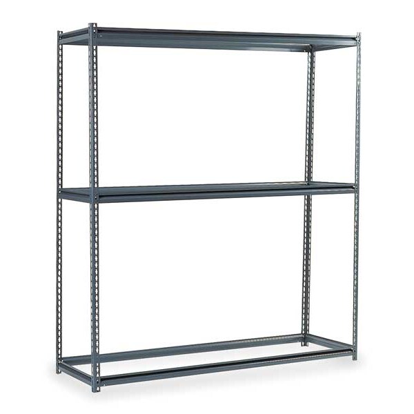 Edsal Boltless Shelving Unit, 24"D x 72"W x 84"H, 3 Shelves, Steel