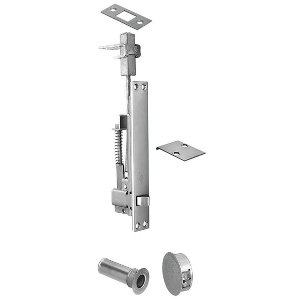 Rockwood Automatic Flush Bolt, Satin Chrome 2848.32D Zoro