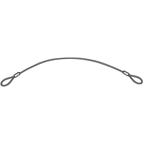 Itw Bee Leitzke 2 Loops Lanyard, 6 in, 3/64 in Pin Dia., Stainless Steel, Nylon Coated, 5 PK WWG-TSS1-046-6000N