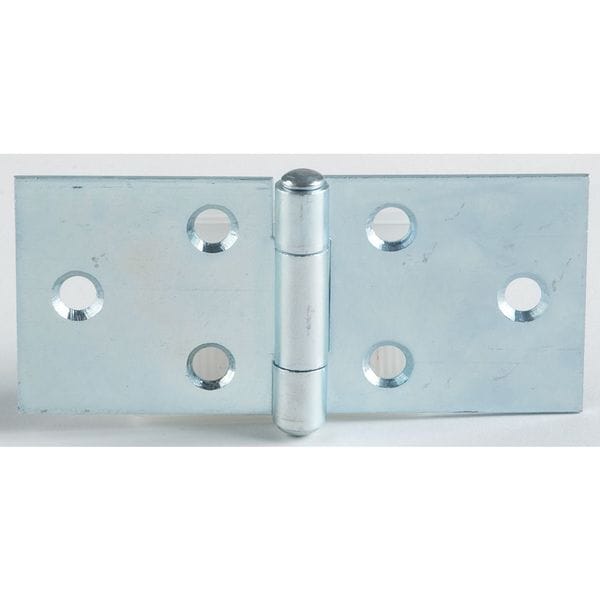 Zoro Select 3 1/2 in W x 1 7/16 in H zinc plated Door and Butt Hinge 3HTV8