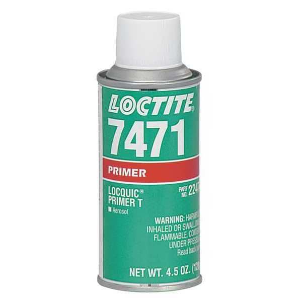 Loctite Primer, SF 7471 Series, Green, 4.5 fl oz, Aerosol Can