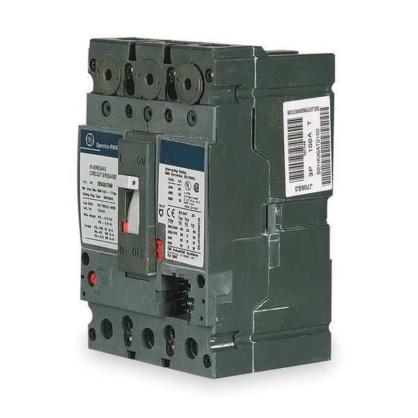 Ge Molded Case Circuit Breaker, 60 A, 600V AC, 3 Pole, Free Standing Mounting Style, SEPA Series SEPA36AI0060