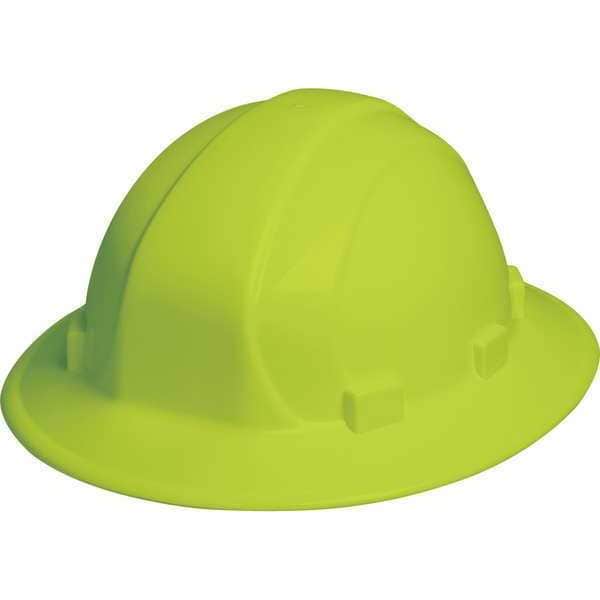 Erb Safety Full Brim Hard Hat, Type 1, Class E, Ratchet (6Point), Hi