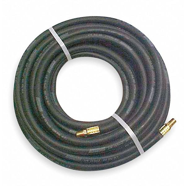 Continental 3/4" x 50 ft EPDM Black Coupled Multipurpose Air Hose