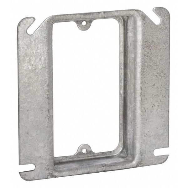 Raco Mud Ring, 1 Gang, Galvanized Zinc, Square Box Type 773 Zoro