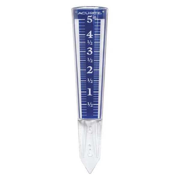 Acurite Rain Gauge, Magnifying, 12-1/2 in. H 00850A3