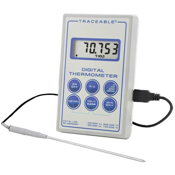 Traceable NIST Traceable® Digital Thermistor Thermometer, 58 Degrees