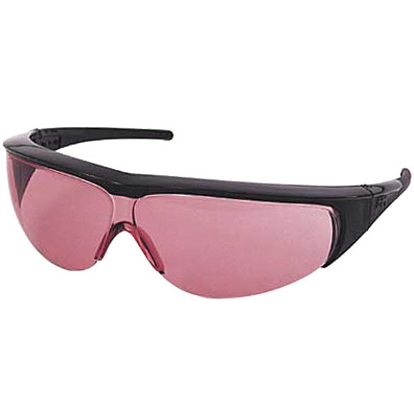 Honeywell Uvex Laser Safety Glasses, Light Magenta Uncoated 3121104 Zoro