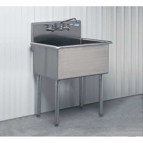 Zoro Select Utility Sink 36 in x 21 in, 1, 2, Floor