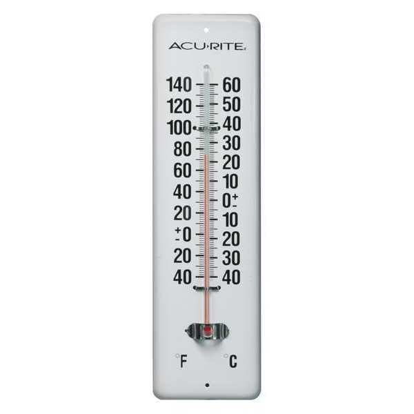 Zoro Select Analog Thermometer, -40 Degrees to 140 Degrees F for Wall or  Desk Use 3LPD9