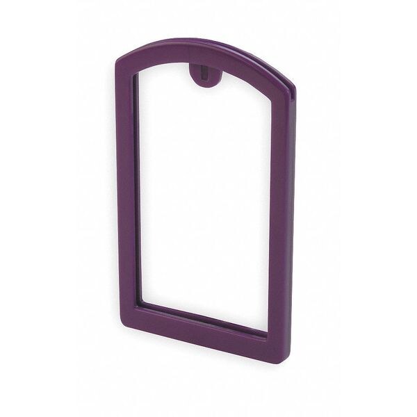 Label Safe Label Pocket Frame, Pocket Recess, Purple 200007 | Zoro