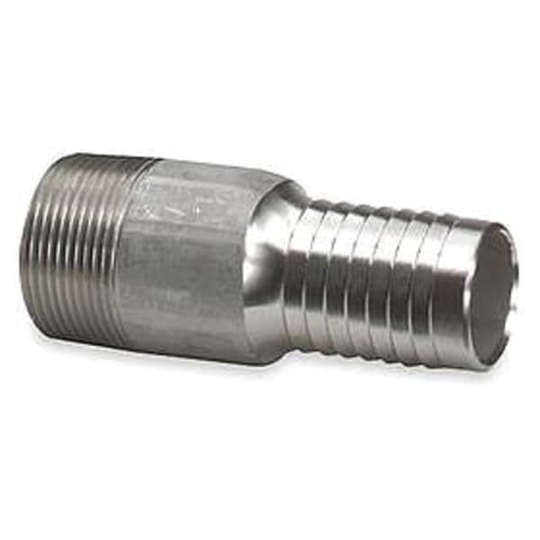 Zoro Select Straight Double Bolt or Band, 1 1/2 in Hose I.D, 1-1/2 in Thread 3LZ86