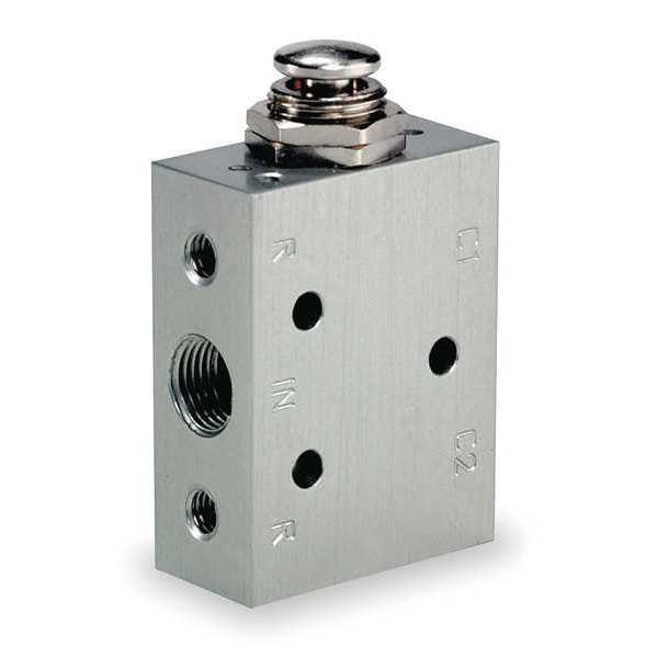 Aro Manual Air Control Valve, 4Way, 1/8in NPT M211HS Zoro