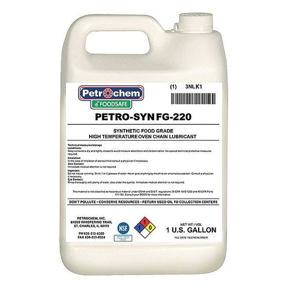 Petrochem Food Grade Oven Chain Lubricant, ISO 220 FOODSAFE PETROSYN