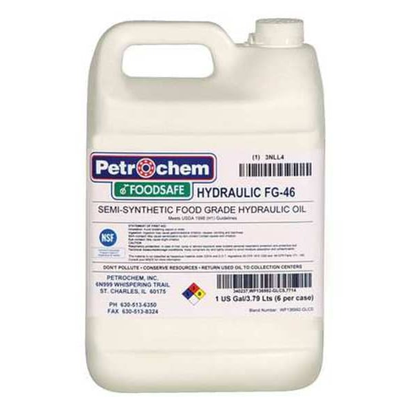 Petrochem Food Grade SemiSyn Hydraulic Oil, ISO 46 FOODSAFE HYDRAULIC FG-46-001