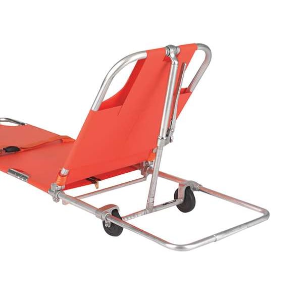 Ferno Wheeled Stretcher, 350 lb., 74 In., Orange PT9000