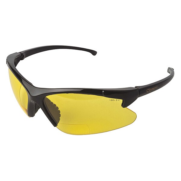 Kleenguard V60 3006 Readers Safety Glasses, Amber Lenses, +2.0