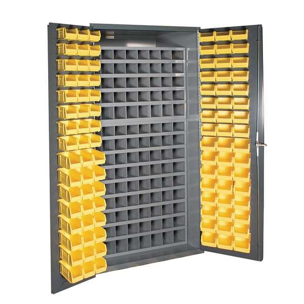 Durham Mfg Heavy Duty Bin Cabinet, 36 in W, 72 in H, 24" D, 96 Bins 3501-DLP-72/40B-96-95