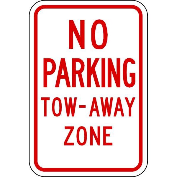 Lyle Tow Zone No Parking Sign, 18" x 12, NP-038-12HA NP-038-12HA
