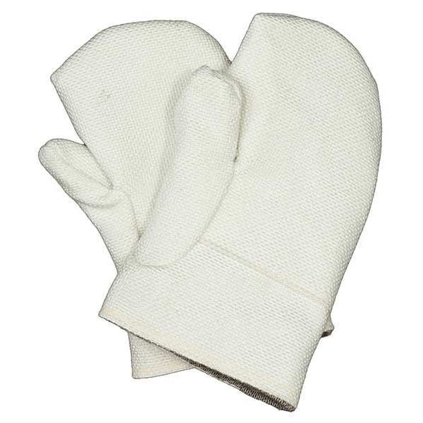 Zetex Heat Resist. Gloves, White, Double Palm, PR 2100034