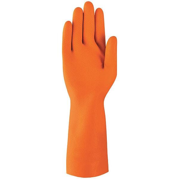 Ansell 13" Chemical Resistant Gloves, Natural Rubber Latex, 9, 1 PR 87-208