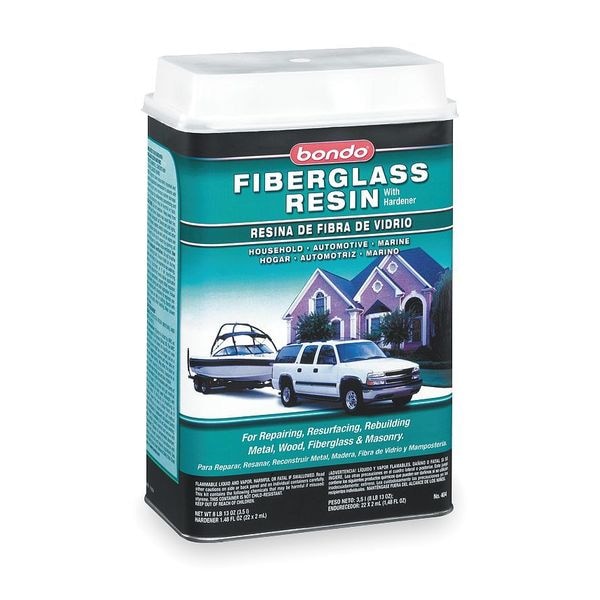 Bondo Fiberglass Resin, 1 gal, Can, Light Straw 404 Zoro
