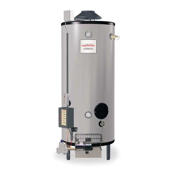 Rheem GN91-200 Natural Gas Commercial Gas Water Heater, 91 gal., 120VAC,  199,900 BtuH | Zoro.com