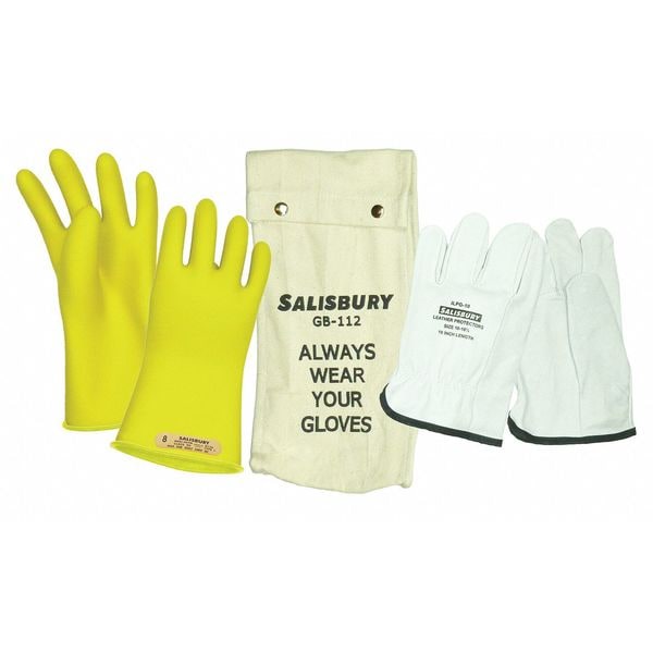 Salisbury Electrical Glove Kit, Class 0, Sz 9, PR GK011Y/9 Zoro