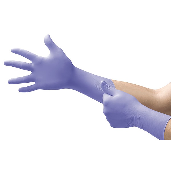 MICROFLEX Blue, M (8), 5.5 mil, Nitrile Powder-Free