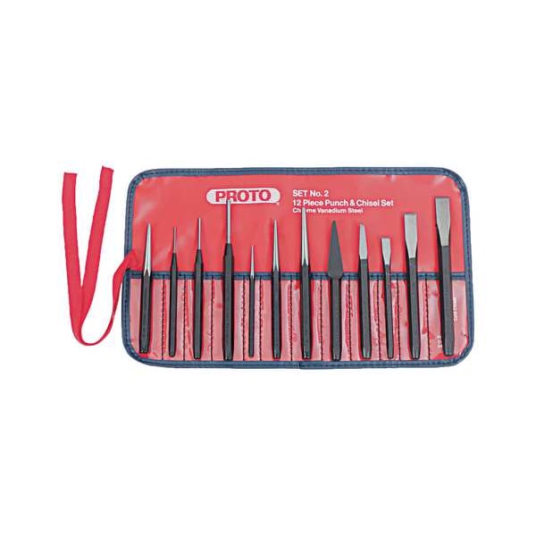 Proto Punch and Chisel Set, 12 Pieces J2 Zoro