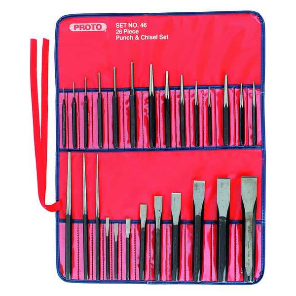 Proto Punch and Chisel Set, 26 Pieces J46 | Zoro