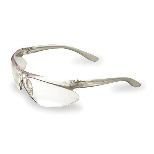 Honeywell Uvex Safety Glasses, Wraparound Clear Polycarbonate Lens