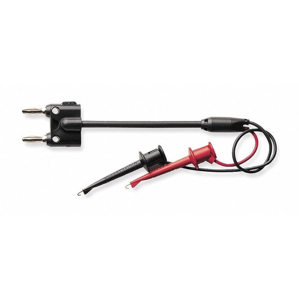 Pomona Electronics Mini Hook Test Lead, 36 In. L, Black/Red 3786-C-36