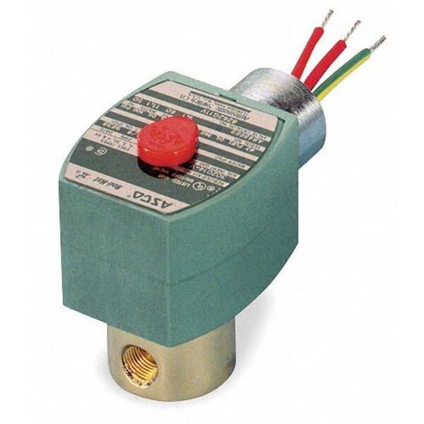 Asco 24/60 VAC Brass Solenoid Valve, 1/8 in Pipe Size 8262G002 Zoro