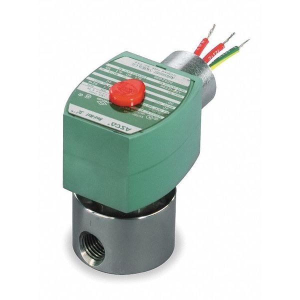 Asco 24VDC Stainless Steel Solenoid Valve, 1/4 in Pipe Size 8262G007 Zoro