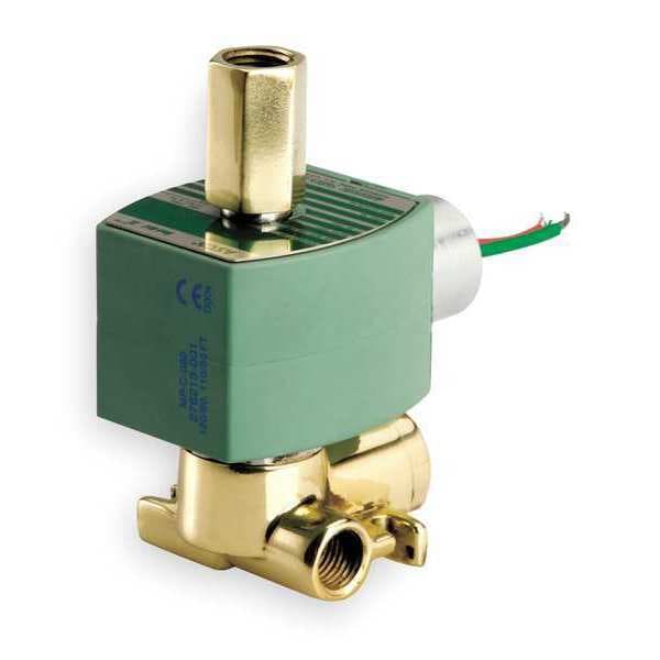 Redhat 120V AC Brass Quick Exhaust Solenoid Valve, Normally Closed, 1/4