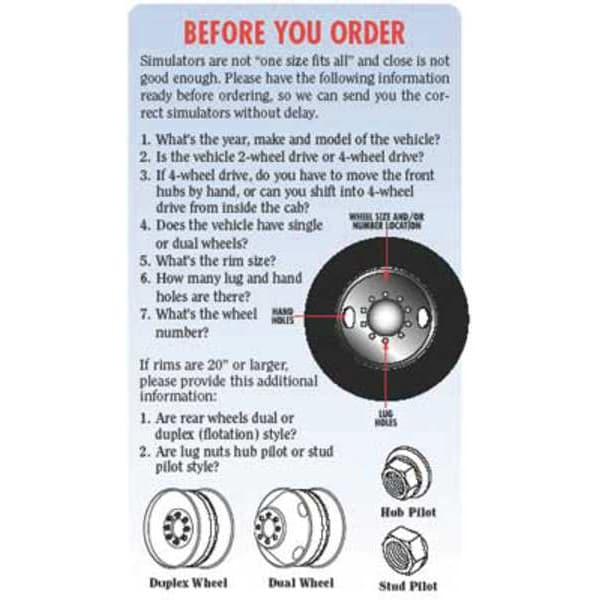 Phoenix Usa Dual Wheel Simulators, Full Set, 19.5 In NF19 Zoro