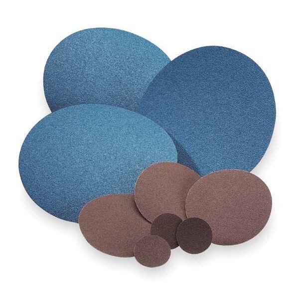 Norton 66261136589 1.53 5" dia 36 grit PSA AO Cloth Sanding Disc